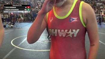 115 lbs Champ. Round 1 - Cole Wireman, Dayton Bandits vs Avalyn Stockman, Northridge