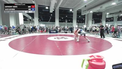 U20 Freestyle FS - 70 lbs Champ. Round 1 - Anthony Berg, Central Coast Regional Training Center vs Jack Myers, Cavalier Wrestling Club