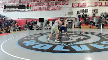 285 lbs 3rd Place - Izaak Wolniewicz, Vergennes vs Joseph Gershon, Essex