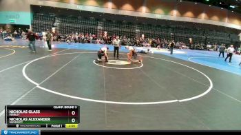 190 lbs Champ. Round 3 - Nicholas Glass, Fernley vs Nicholas Alexander, University