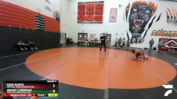145-155 lbs Round 3 - Sergio Cardenas, Worland Wrestling Club vs Zack Kuntz, Greybull Basin Athletic Club