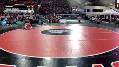 6A 144 lbs Champ. Round 1 - Logan Bradley, Coeur D Alene vs Kai Sena, Nampa