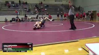 132 lbs Finals (2 Team) - Cole Wirthwein, Southridge vs Max Wahl, Gibson Southern