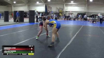 135 lbs Cons. Round 5 - Leilani Ramos, Canon-McMillan vs Addison Lyon, MARYSVILLE