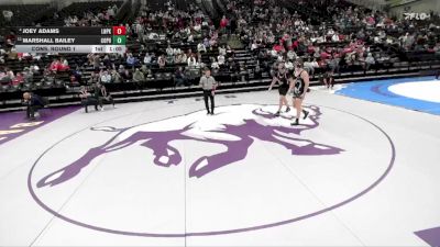 6A 215 lbs Cons. Round 1 - Marshall Bailey, Copper Hills vs Joey Adams, Lone Peak