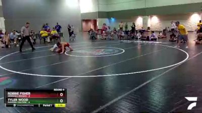 132 lbs Round 4 (6 Team) - Tyler Wood, Diamond Fish Pink vs Robbie Fisher, Nebraska Broskis