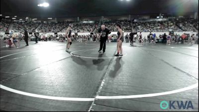 125 lbs Quarterfinal - Peyton Vasquez, Claremore Wrestling Club vs Myka Loman, Newcastle Youth Wrestling