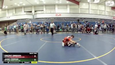 53 lbs Semifinal - Vincent Obregon, Bulldog Premier Wrestling Club vs James Crisman, All-Phase Wrestling Club