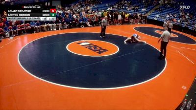 150 lbs Quarterfinals (8 Team) - Callen Kirchner, Schaumburg (H.S.) vs Ashton Hobson, Aurora (Marmion Academy)