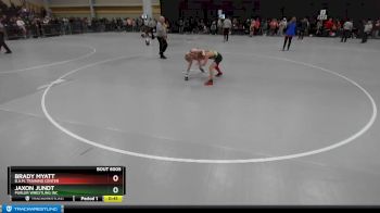 77 lbs Champ. Round 1 - Jaxon Jundt, Purler Wrestling Inc vs Brady Myatt, B.A.M. Training Center