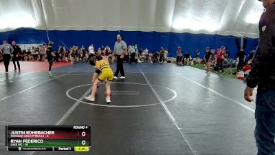 64 lbs Round 4 (6 Team) - Justin Rohrbacher, Michigan Gold Pitbulls vs Ryan Federico, Lake WC