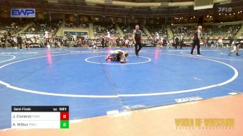 55 lbs Semifinal - Jax Cisneroz, Powerhouse Comanche OK vs Asher Wilbur, Predator Wrestling