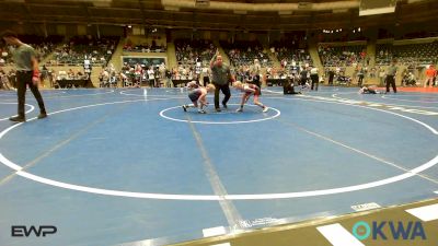 78 lbs Consolation - Kinslee McVey, Honey Badgers Wrestling Club vs Adaline Bowman, Dark Cloud Wrestling Club