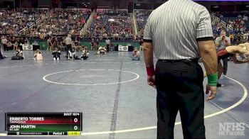 1A 157 lbs Semifinal - Eriberto Torres, Thomasville vs John Martin, Mt Airy