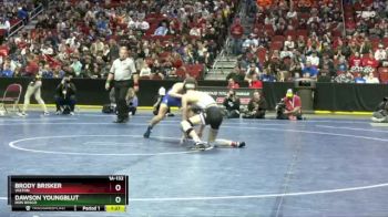 1A-132 lbs Semifinal - Brody Brisker, Wilton vs Dawson Youngblut, Don Bosco