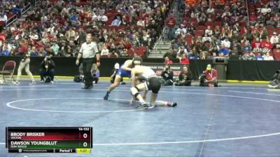 1A-132 lbs Semifinal - Brody Brisker, Wilton vs Dawson Youngblut, Don Bosco