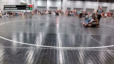 218 lbs Round 1 (4 Team) - Hunter Baker, Funky Bunk vs Akeem Bateman, Mat Assassins Black