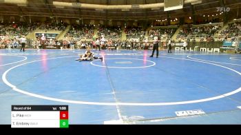 73 lbs Round Of 64 - Levi Pike, Michigan West vs Treyten Embrey, Team Owls