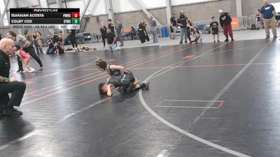 48-48.2 lbs Champ. Round 1 - Isakaiah Acosta, Pullman Warriors Wrestling Club vs Colby Cox, Grangeville Youth Wrestling Club