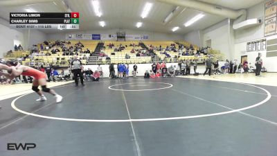 115 lbs Consolation - Victoria Limon, Stillwell HS Girls vs Charley Sims, Platte County