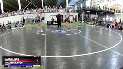 90 lbs Round 3 (6 Team) - Isabella Kline, Pennsylvania Red vs Katarina Runyon, Iowa