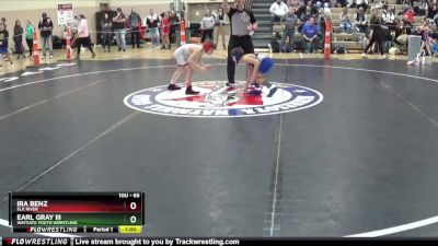 65 lbs Cons. Round 2 - Ira Benz, Elk River vs Earl Gray Iii, Wayzata Youth Wrestling