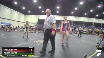 148 lbs Round 2 (4 Team) - Laila Hustoles, SC Lady Reapers vs Adalyn Holmes, Bad Bass