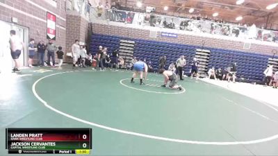 Round 2 - Landen Pratt, Hawk Wrestling Club vs Jackson Cervantes, Capital Wrestling Club