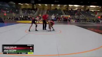 113 lbs Round 2 (4 Team) - Adam Mattern, 6A North Medford vs Oscar Cuellar, 6A Oregon City