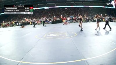 D2-106 lbs Quarterfinal - Jaxon Ramos, Allendale HS vs Donovan Quinn, St Johns HS