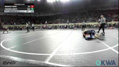 130 lbs Round Of 16 - Bradley Ross, Little Axe Takedown Club vs Kenneth Smith, Ponca City Wildcat Wrestling