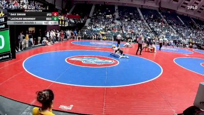 2A-113 lbs Champ. Round 1 - Dax Swain, Appling County vs Lachlen Behrndt, Morgan County