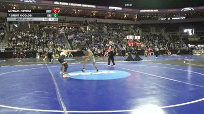 157 lbs Champ. Round 1 - Michael Ortega, UIndy vs Brent Nicolosi, Mount Olive