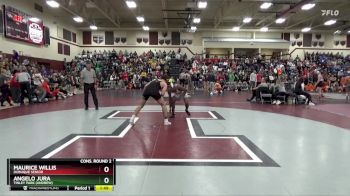 165 lbs Cons. Round 2 - Maurice Willis, Dubuque Senior vs Angelo Jura, Tinley Park (Andrew)