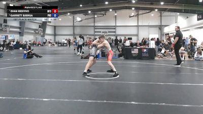 51 kg 1st Place Match - Evan Restivo, M2 Training Center vs Garrett Bjerga, Pinnacle Wrestling Club