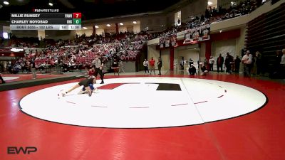 102 lbs Quarterfinal - Millie Rumsey, Pawhuska High School Girls vs Charley Novosad, Bixby Girls HS