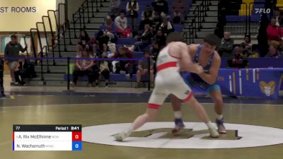 77 lbs Semifinal - Aydin Rix McElhinney, Northern Colorado Wrestling Club vs Noah Wachsmuth, New York Athletic Club