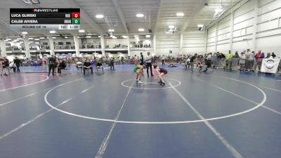94 lbs Round Of 16 - Luca Glinski, Red Roots WC vs Caleb Juvera, Doughboys WC