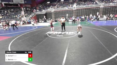 78 lbs Quarterfinal - Cayden Scharf, Dickinson WC vs Liam Benne, Westside WC