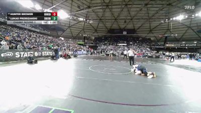 Boys 3A 190 lbs Champ. Round 3 - Lukas Probizanski, Shorewood vs Hunter Brower, Kennewick
