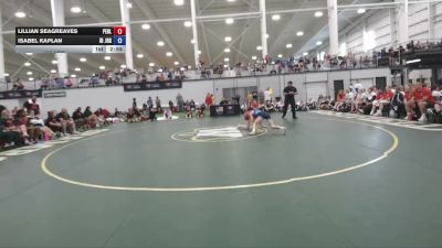110 lbs Lillian Seagreaves, Pennsylvania Blue vs Isabel Kaplan, Indiana