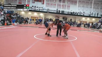 215 lbs Finals (8 Team) - Matthew Grillo, Delaware Military Academy vs Christian Brown, Laurel