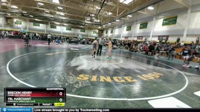 100 lbs Quarterfinal - Tel Marchant, Sundance Wrestling Club vs Breckin Henry, Camel Kids Wrestling