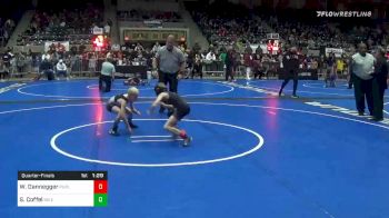 55 lbs Quarterfinal - Wyatt Dannegger, Purler Wrestling Academy vs Shawn Coffel, NB Elite