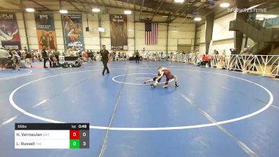 56 lbs Rr Rnd 2 - Hunter Vermeulen, Grit Mat Club Red vs Landyn Russell, The Wrestling Mill