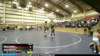 45+ Cons. Round 1 - McCoy Knight, Wasatch Wrestling Club vs Rush Memmott, Mountain Ridge Youth Wrestling