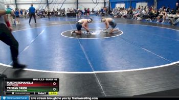 Silver 165 lbs Cons. Round 1 - Tristan Drier, Wisconsin-Eau Claire vs Mason Romanelli, Unattached