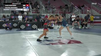 53 lbs Quarters - Sage Mortimer, Titan Mercury Wrestling Club (TMWC) vs Salyna Shotwell, Washington