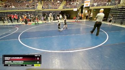 53 lbs Cons. Semi - Drexel Ashworth, Iron Co Wrestling Academy vs Drew Lounsbury, Ravage