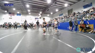 90 lbs Semifinal - John Dennis, Marlow Outlaws vs Abel Vigil, Team Nomad